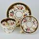 Antique True Trio John Ridgway C1830tea Cup Coffee & Saucer Gold Gilt#2/2102