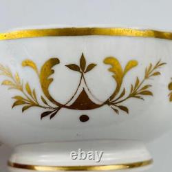 Antique True Trio John Ridgway c1830Tea Cup Coffee & Saucer Gold Gilt#2/2102