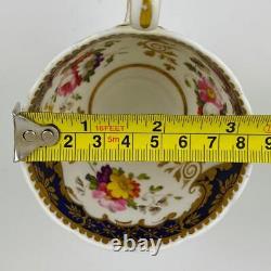 Antique True Trio John Ridgway c1830Tea Cup Coffee & Saucer Gold Gilt#2/2102