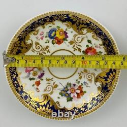 Antique True Trio John Ridgway c1830Tea Cup Coffee & Saucer Gold Gilt#2/2102