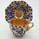 Antique Victorian Coalport Demitasse Coffee Cup And Saucer Japanese Grove Gold