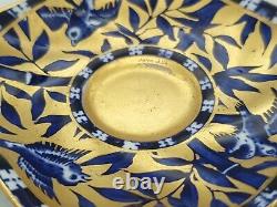 Antique Victorian Coalport Demitasse Coffee Cup and Saucer Japanese Grove Gold