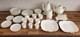 Antique Vintage Coalport Bone China Tea Set & Plates White With Gold Trim