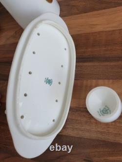 Antique Vintage Coalport Bone China Tea Set & Plates White with Gold trim