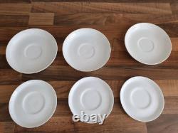 Antique Vintage Coalport Bone China Tea Set & Plates White with Gold trim