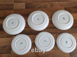 Antique Vintage Coalport Bone China Tea Set & Plates White with Gold trim