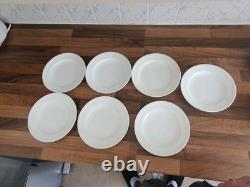 Antique Vintage Coalport Bone China Tea Set & Plates White with Gold trim