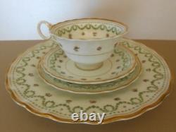Antique Vintage Crescent & Sons 21 Piece China Tea Set Round Handle Cups Ex Cond