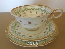 Antique Vintage Crescent & Sons 21 Piece China Tea Set Round Handle Cups Ex Cond