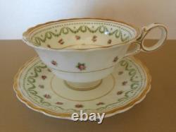 Antique Vintage Crescent & Sons 21 Piece China Tea Set Round Handle Cups Ex Cond