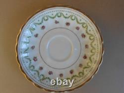 Antique Vintage Crescent & Sons 21 Piece China Tea Set Round Handle Cups Ex Cond