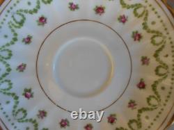 Antique Vintage Crescent & Sons 21 Piece China Tea Set Round Handle Cups Ex Cond
