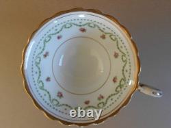Antique Vintage Crescent & Sons 21 Piece China Tea Set Round Handle Cups Ex Cond