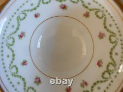 Antique Vintage Crescent & Sons 21 Piece China Tea Set Round Handle Cups Ex Cond