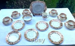 Antique Vintage Reid & Co Roslyn China Imari pattern no 2685 21 piece tea set