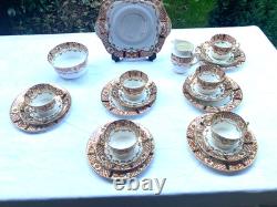 Antique Vintage Reid & Co Roslyn China Imari pattern no 2685 21 piece tea set