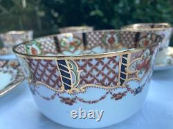 Antique Vintage Reid & Co Roslyn China Imari pattern no 2685 21 piece tea set