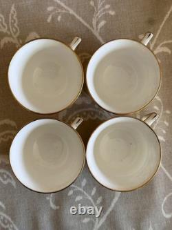 Antique Wedgwood Teapot, Teacups Saucers Sugar Pot & Jug. Opulent Gold CAIRO
