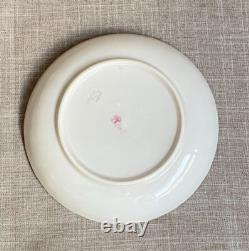 Antique c1785 Early Derby Trio Bone China Gold Blue Coffee Cup Tea Cup & Saucer