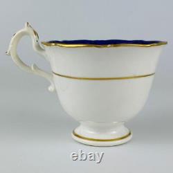 Antique c1840 Hilditch True Trio English Tea Cup Coffee & Saucer Gold Gilt