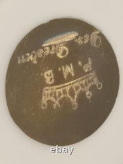 Antique set of 6 PMB DRESDEN Demitasse Cup & Saucer with gold embellishments VGC