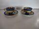Antq (2)teacups/saucers, Gold, Scenic, 1910s, C. T, Hutschenreuther, Dresden
