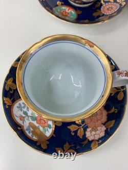 Arita Ware Tableware and Other Cups & Saucers x 5 Customer Set Seiemon Gold