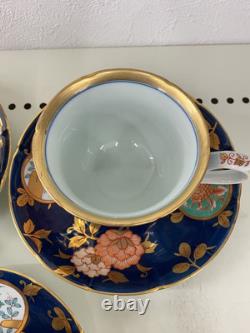 Arita Ware Tableware and Other Cups & Saucers x 5 Customer Set Seiemon Gold