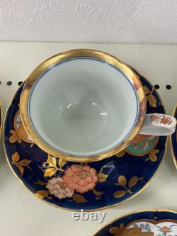 Arita Ware Tableware and Other Cups & Saucers x 5 Customer Set Seiemon Gold