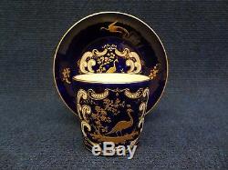 Arras Porcelain Cup & Saucer Blue Enamel And Gilded Decoration