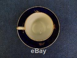 Arras Porcelain Cup & Saucer Blue Enamel And Gilded Decoration