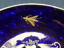 Arras Porcelain Cup & Saucer Blue Enamel And Gilded Decoration