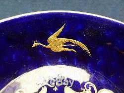 Arras Porcelain Cup & Saucer Blue Enamel And Gilded Decoration