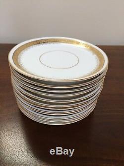 Art Deco Rosenthal DONATELLO GOLD ENCRUSTED Demitasse Cup & Saucer Set of 12