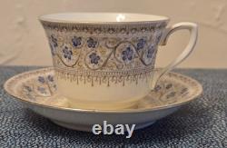 Art Deco coffee set cased and spoons, Royal Worcester Lady Evelyn missing 2 cups