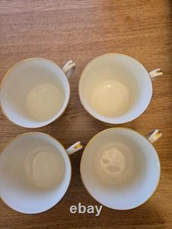 Art Deco coffee set cased and spoons, Royal Worcester Lady Evelyn missing 2 cups