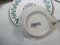 Arts & Crafts Wedgwood China AL6865 Vine Berries 8 Cups Saucers Dartmouth A6865