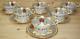 Aynsley 7967 Gray & Gold (6) Cups, 2 1/8 & (6) Saucers, 5 5/8 (b11)