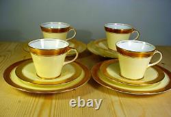 Aynsley Art Deco Sandringham Gilt Part Tea Set B3830