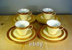 Aynsley Art Deco Sandringham Gilt Part Tea Set B3830