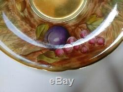 Aynsley Bone China. Cup, Saucer And Side Plate. Orchard Gold. Vintage