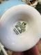 Aynsley Bone China Fruit Tea Cup & Saucer Set Two-piece Blue Yellow Gold