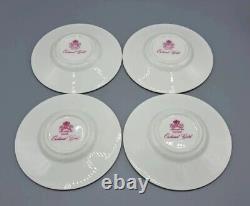 Aynsley Bone China Orchard Gold Fruit Coffee Pot & 4 Demitasse Cup Saucer Sets