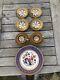 Aynsley Cobalt Blue Gold Gilt Tea Cups & Saucers Tea Set 7866 Lot 9 + 2 Repair