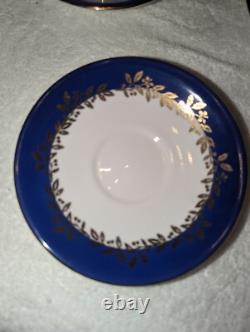 Aynsley Cobalt Blue & Gold Rare Bone China Tea Set