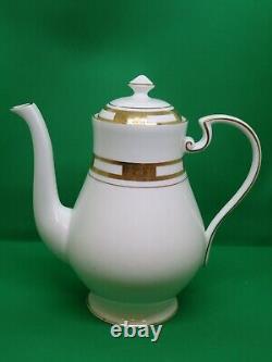 Aynsley Empress White & Gold China SOLD SEPARATLEY Coffee Pot Cups & Saucers etc