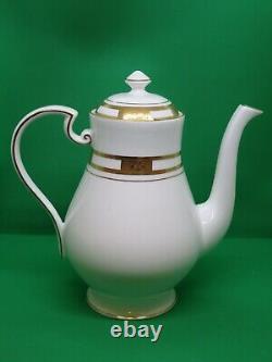 Aynsley Empress White & Gold China SOLD SEPARATLEY Coffee Pot Cups & Saucers etc