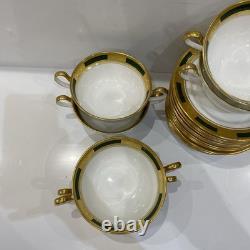 Aynsley Engagement #135 Bone China Dinner Set Gold Encrusted England