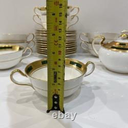 Aynsley Engagement #135 Bone China Dinner Set Gold Encrusted England