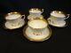 Aynsley English China Argosy Set Of 4 Cups And Saucers
